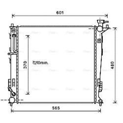 Radiator - Engine Cooling - AVA KAA2214