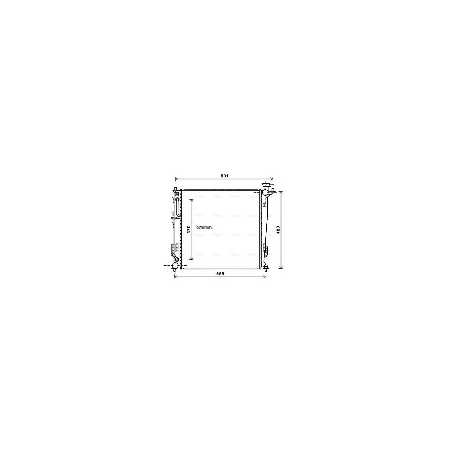 Radiator - Engine Cooling - AVA KAA2214