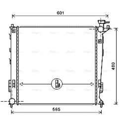 Radiator - Engine Cooling - AVA KAA2239
