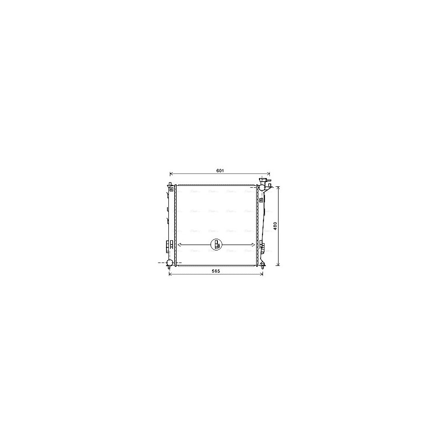Radiator - Engine Cooling - AVA KAA2239