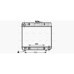 Radiator - Engine Cooling - AVA MS2043