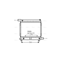 Radiator - Engine Cooling - AVA MS2064