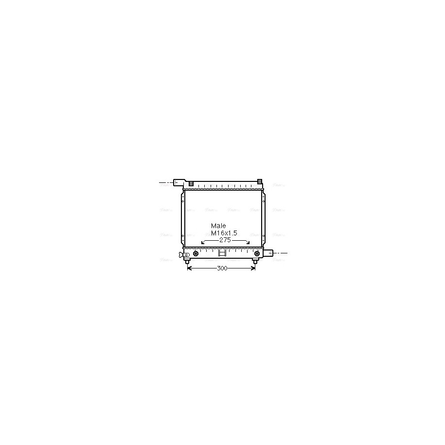 Radiator - Engine Cooling - AVA MS2064