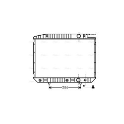 Radiator - Engine Cooling - AVA MS2070