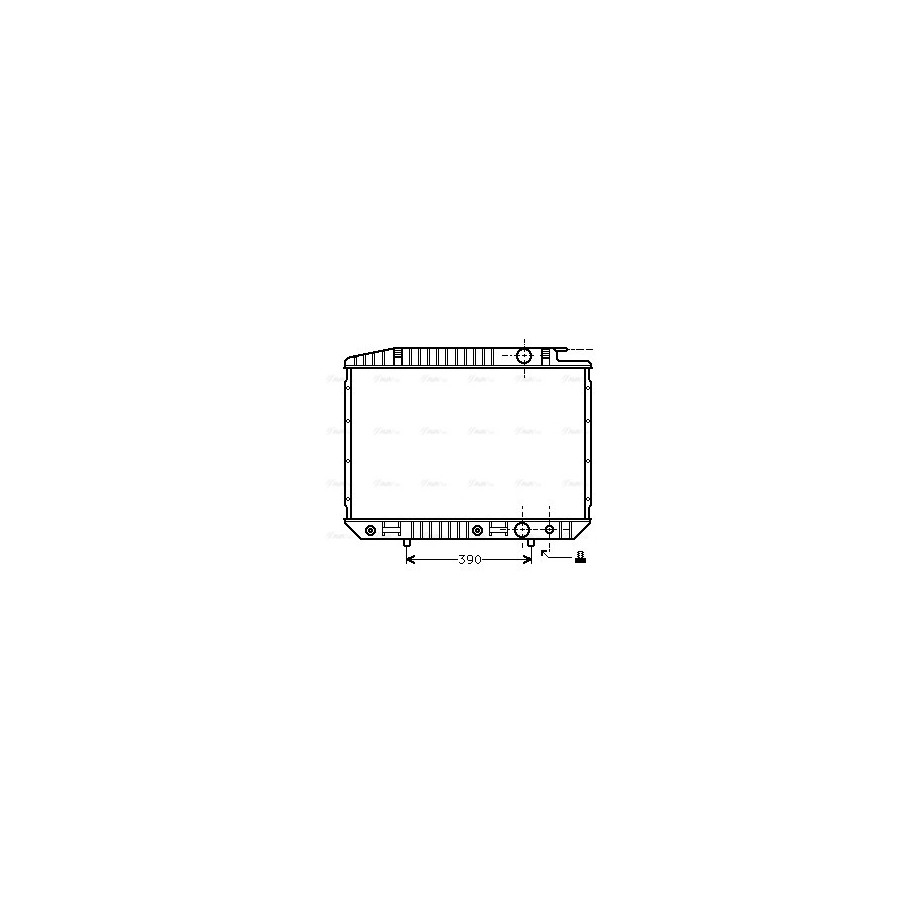 Radiator - Engine Cooling - AVA MS2070