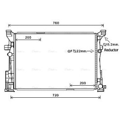 Radiator - Engine Cooling - AVA MS2652