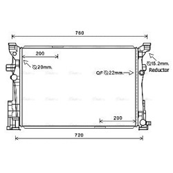 Radiator - Engine Cooling - AVA MS2653