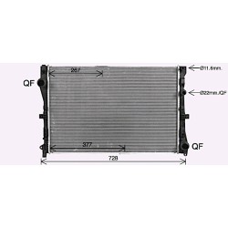 Radiator - Engine Cooling - AVA MS2728