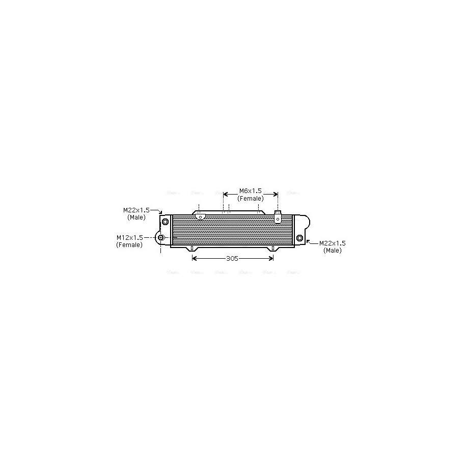 Engine Oil Cooler - AVA MS3346