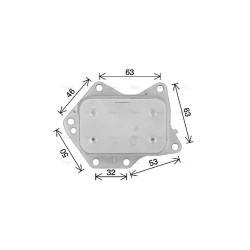 Engine Oil Cooler - AVA MS3744