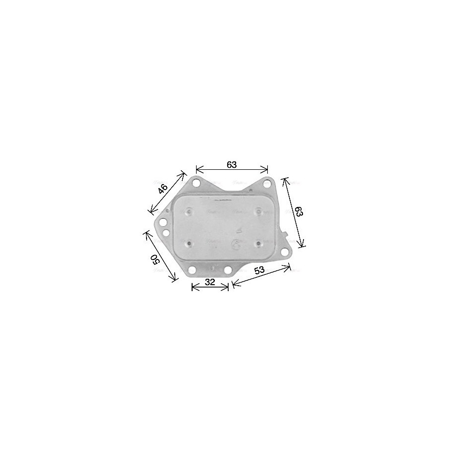 Engine Oil Cooler - AVA MS3744