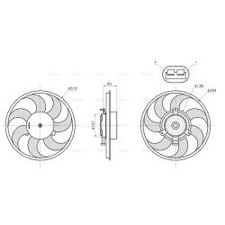 Radiator Fan - AVA MS7782