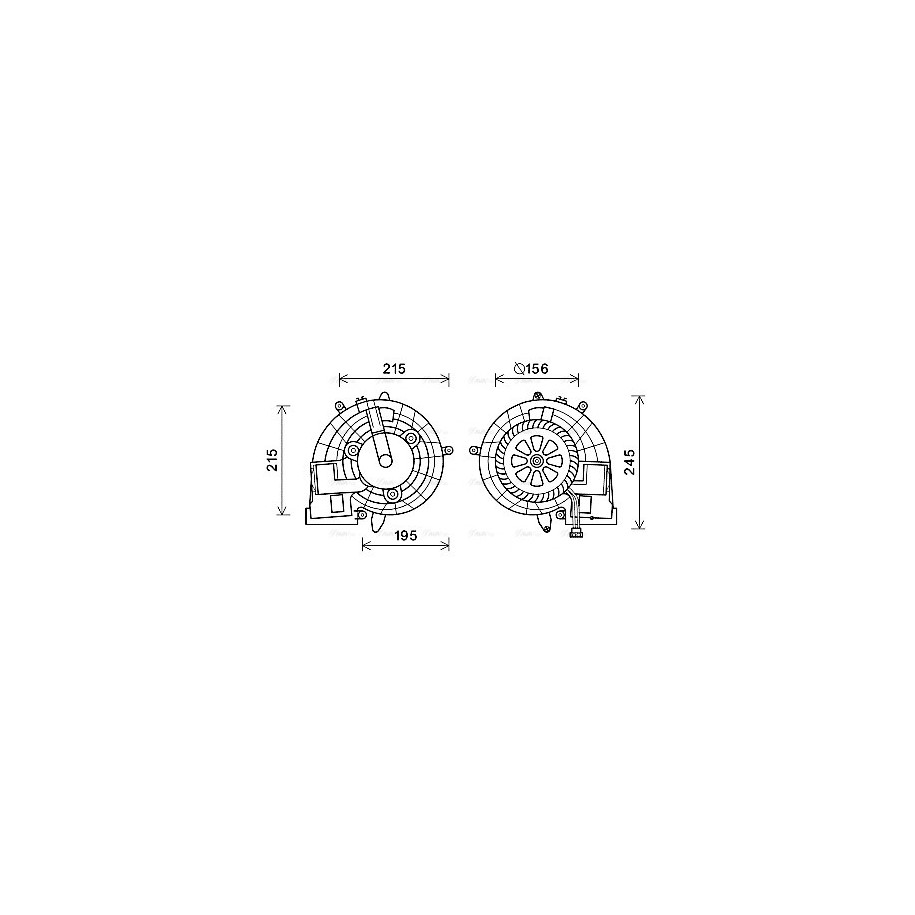Heater Blower Motor - AVA MS8612