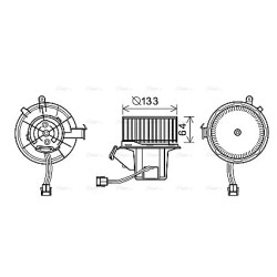 Heater Blower Motor - AVA MS8630