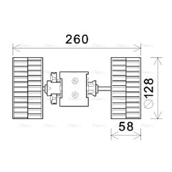 Heater Blower Motor - AVA MS8645