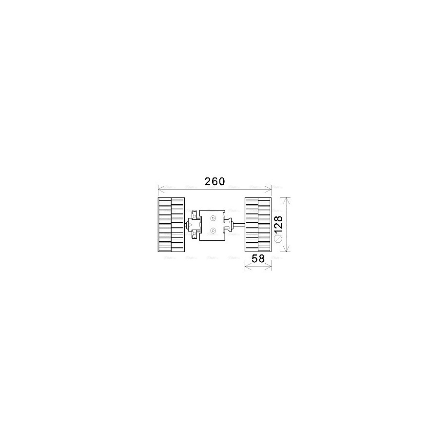 Heater Blower Motor - AVA MS8645