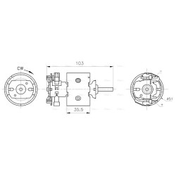 Heater Blower Motor - AVA MS8783