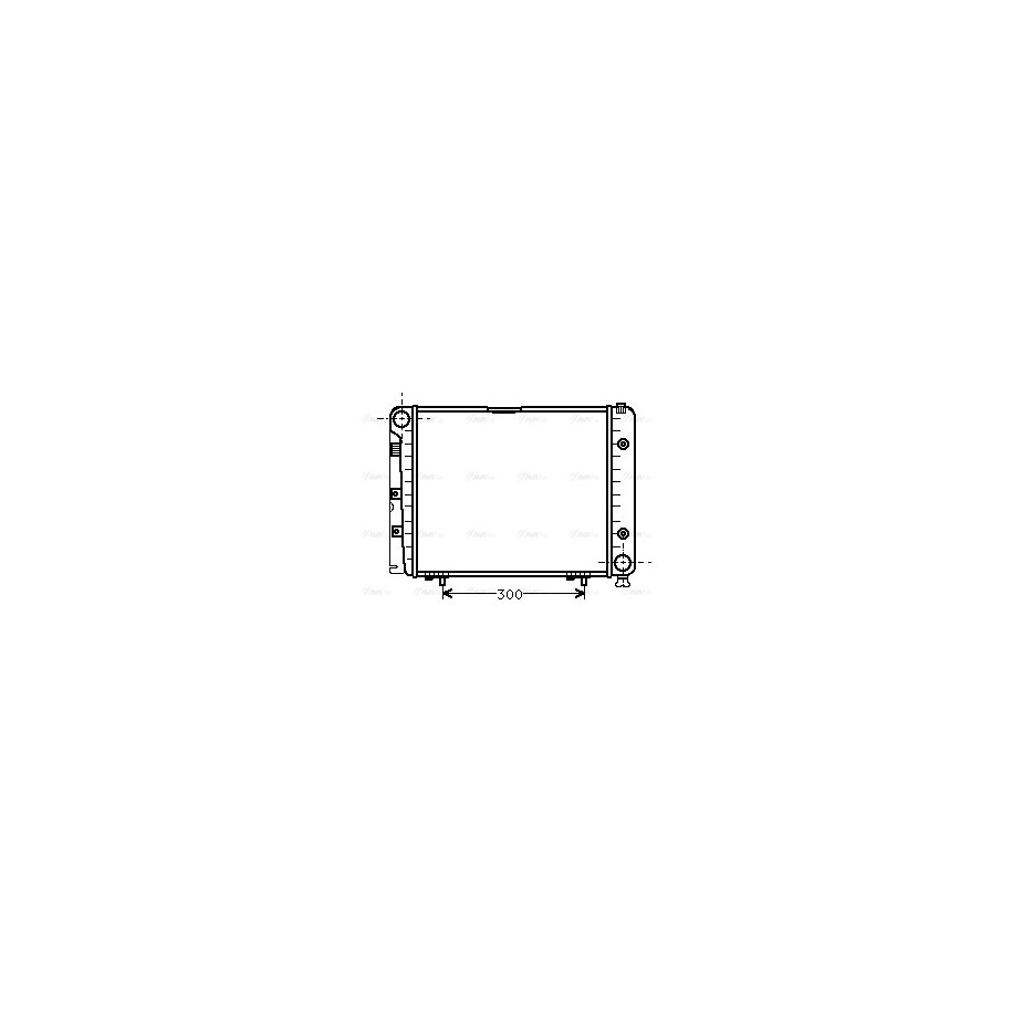 Radiator - Engine Cooling - AVA MSA2066