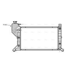Radiator - Engine Cooling - AVA MSA2183