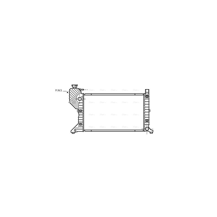 Radiator - Engine Cooling - AVA MSA2183