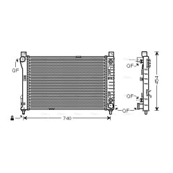 Radiator - Engine Cooling - AVA MSA2286