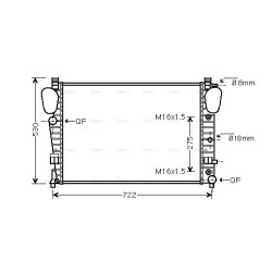 Radiator - Engine Cooling - AVA MSA2306