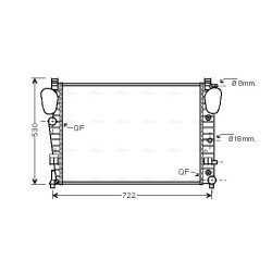 Radiator - Engine Cooling - AVA MSA2309