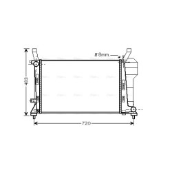 Radiator - Engine Cooling - AVA MSA2363