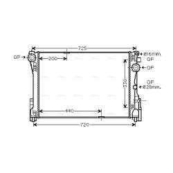 Radiator - Engine Cooling - AVA MSA2575