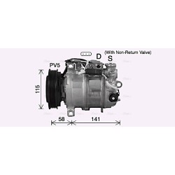 AC Compressor - AVA MSAK772