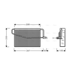 AC Evaporator - AVA MSV455