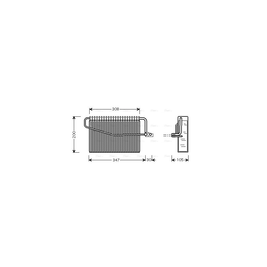 AC Evaporator - AVA MSV455