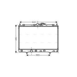 Radiator - Engine Cooling - AVA MT2169