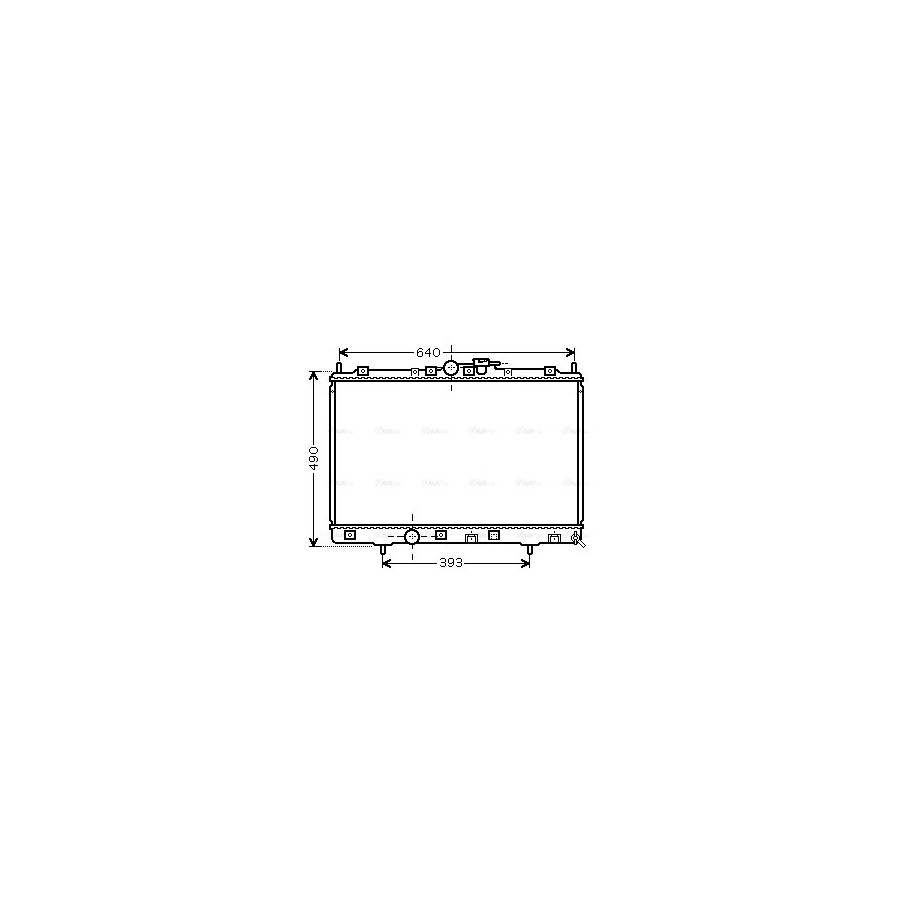 Radiator - Engine Cooling - AVA MT2169