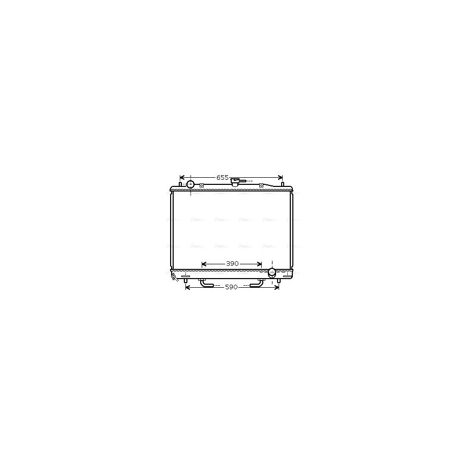 Radiator - Engine Cooling - AVA MT2170