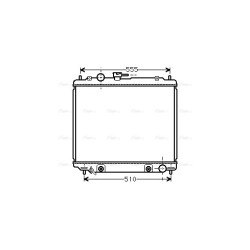 Radiator - Engine Cooling - AVA MT2182