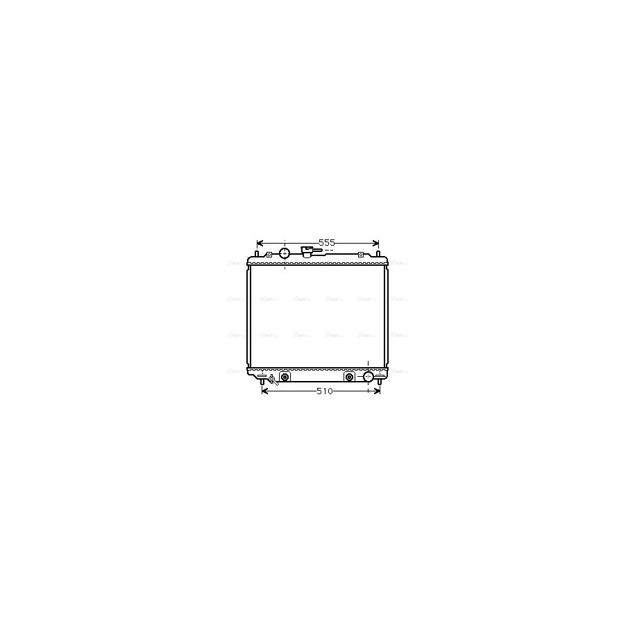 Radiator - Engine Cooling - AVA MT2182