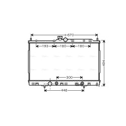 Radiator - Engine Cooling - AVA MT2185