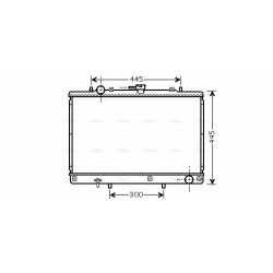 Radiator - Engine Cooling - AVA MT2188