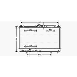 Radiator - Engine Cooling - AVA MT2195