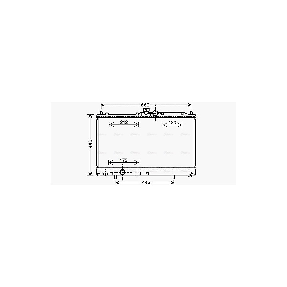 Radiator - Engine Cooling - AVA MT2195