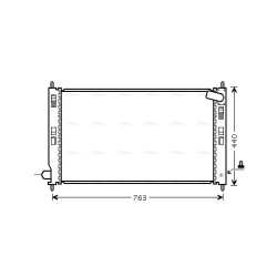 Radiator - Engine Cooling - AVA MT2201