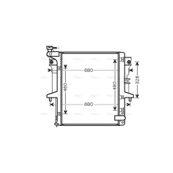 Radiator - Engine Cooling - AVA MT2203
