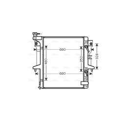 Radiator - Engine Cooling - AVA MT2204