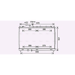 Radiator - Engine Cooling - AVA MT2268