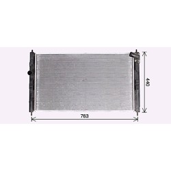 Radiator - Engine Cooling - AVA MT2276