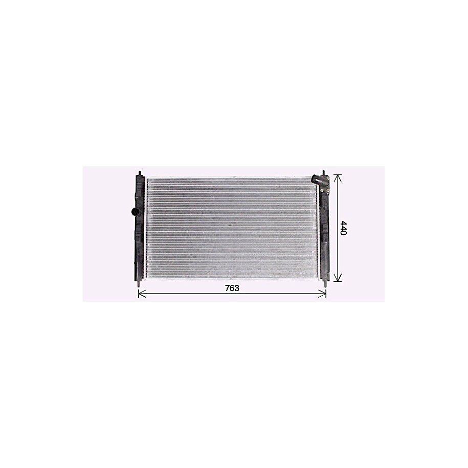 Radiator - Engine Cooling - AVA MT2276