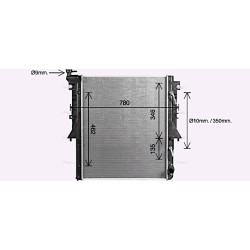 Radiator - Engine Cooling - AVA MT2280