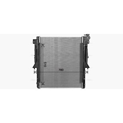 Radiator - Engine Cooling - AVA MT2280