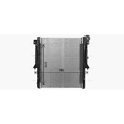 Radiator - Engine Cooling - AVA MT2281